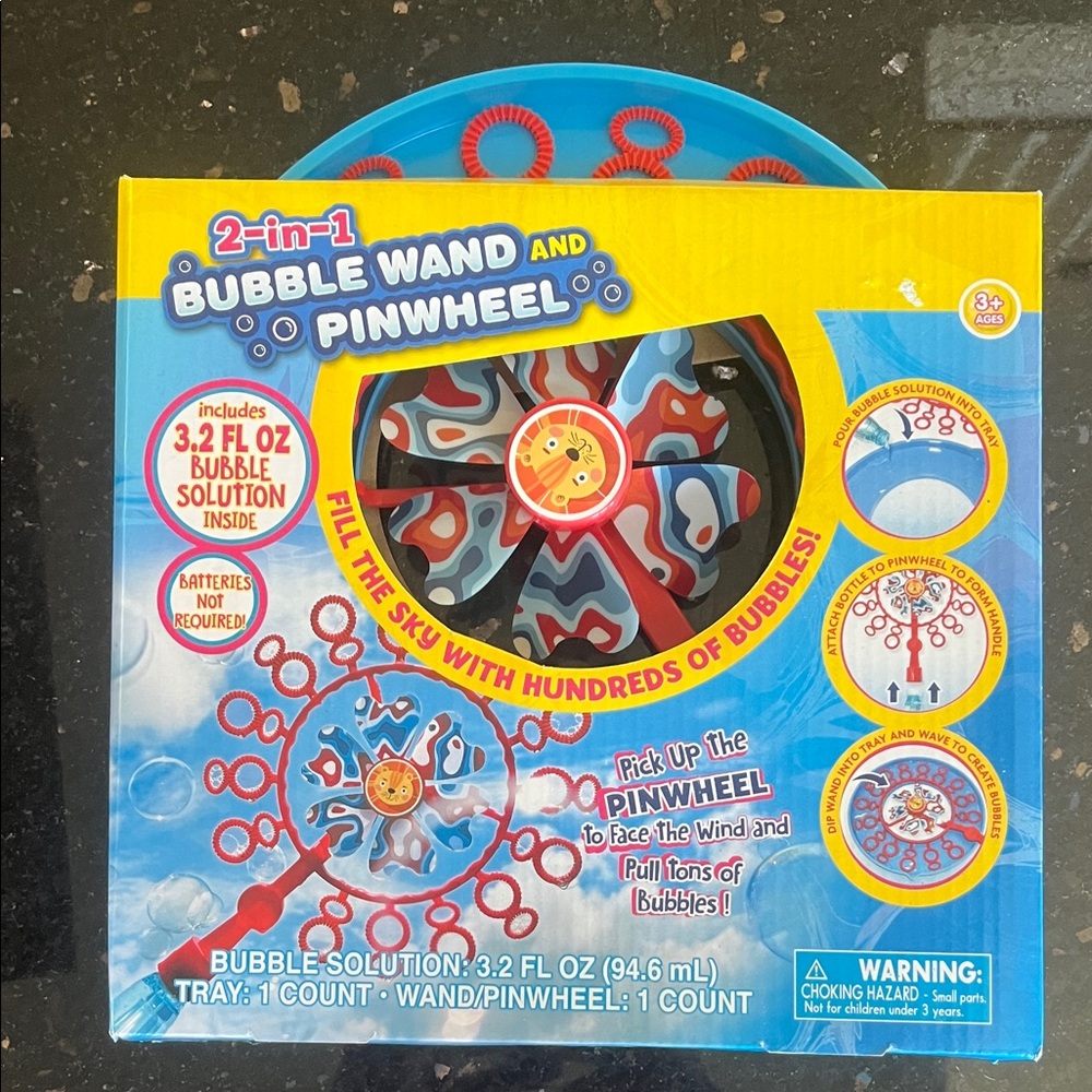 ♥️2-in-1 Bubble Wand and Pinwheel